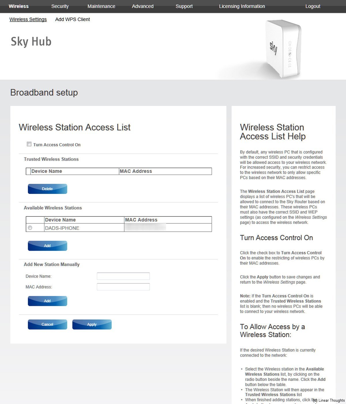 Sky SR101 Broadband Router User Review - Hardware and Software